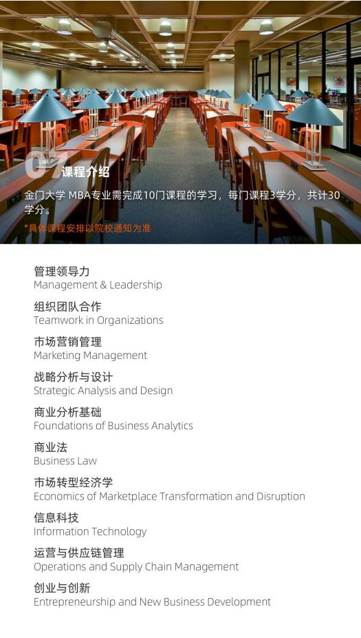 美國(guó)金門大學(xué) MBA工商管理碩士