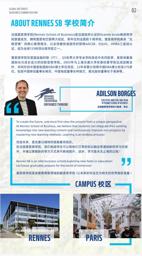 機器人與人工智能方向-全球工商管理博士（GDBA in R&Al）簡章-法國雷恩商學(xué)院